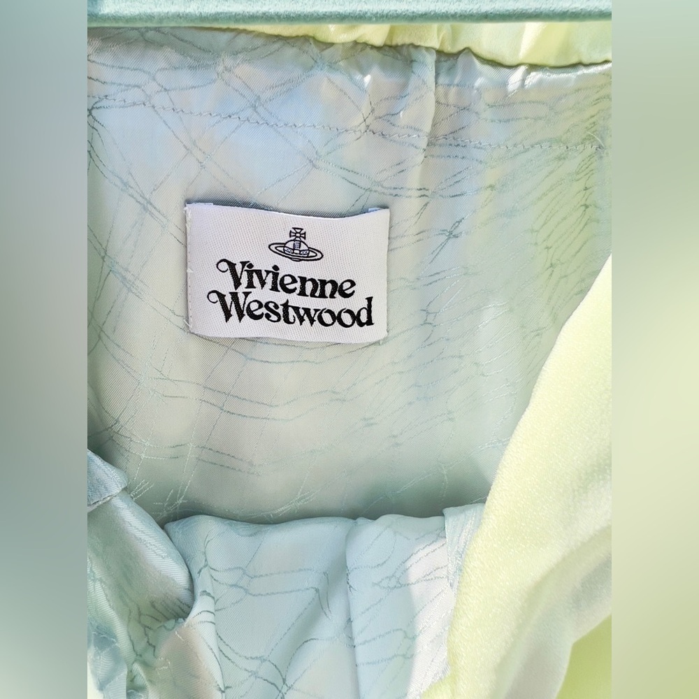 Vivienne Westwood Pastel Green Crowl neck pencil dress - Picture 4 of 11